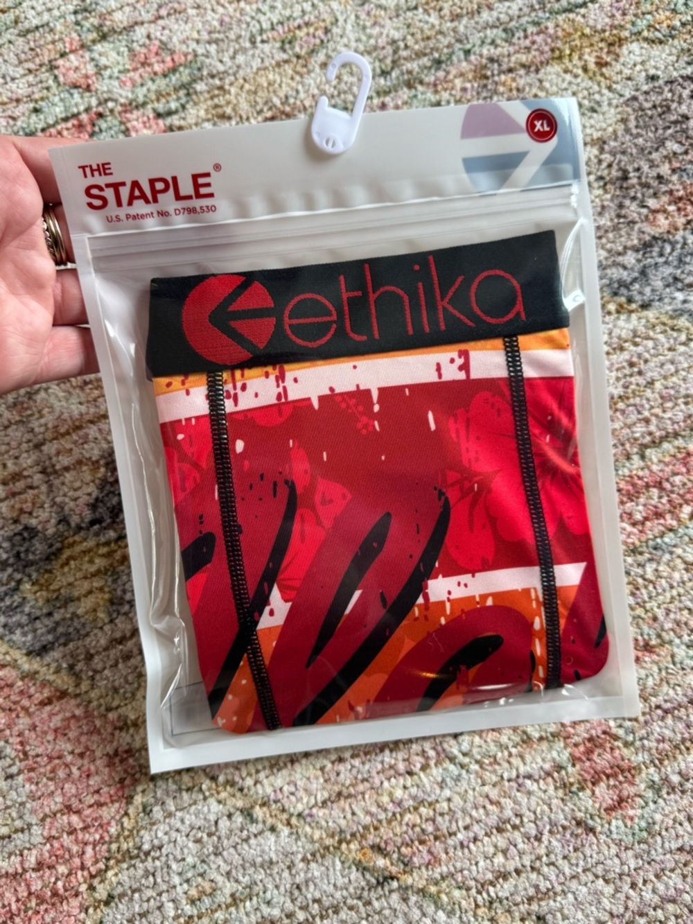 Men’s Ethika Red The Staple Graphic Boxer Briefs - XL NWT